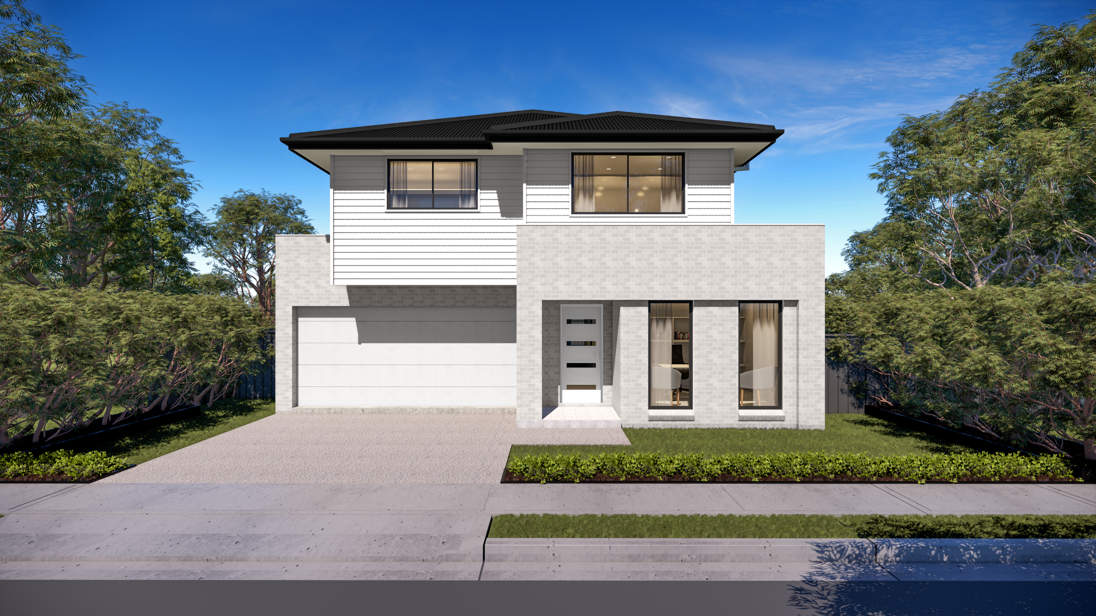 Ainslie light contemporary starter facade