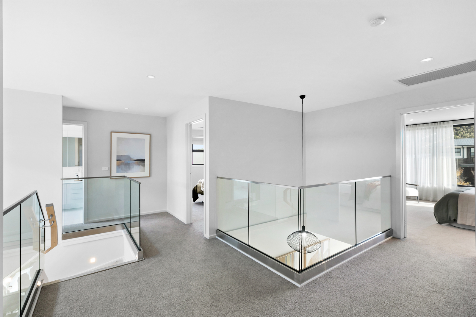 Capital home design first floor landing