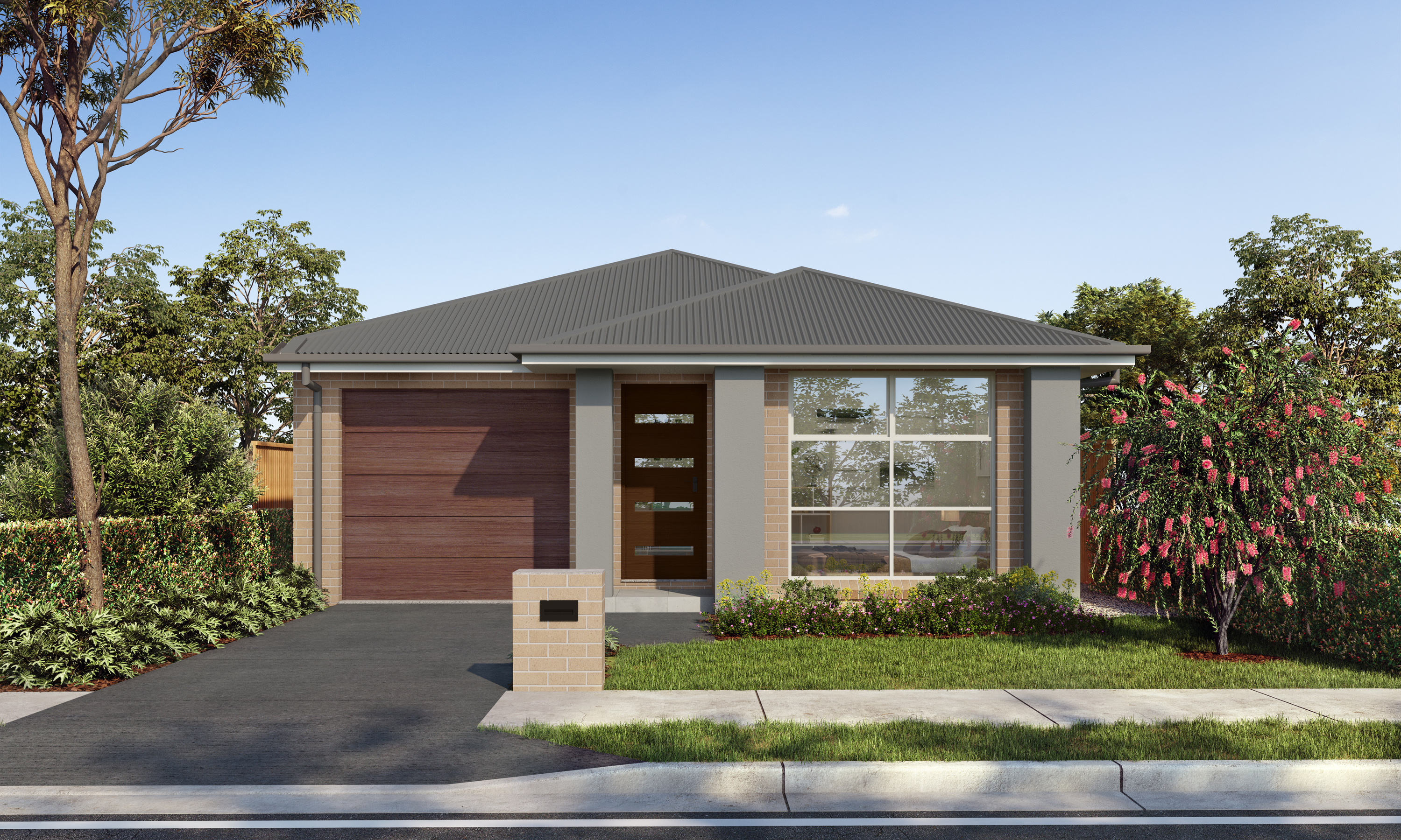 Zen home design with Urban facade